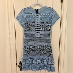 Parker Blue Darcy Lace Ruffle Dress